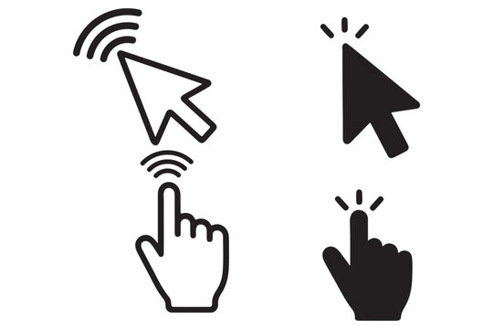 Curser vector icons set