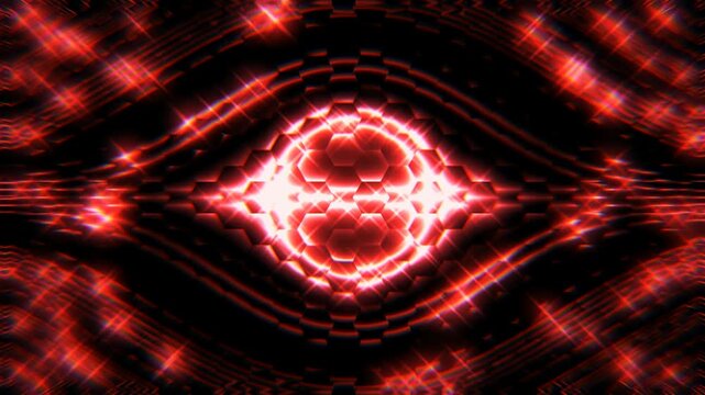 Technology Neon Red Line Black Hole Animation