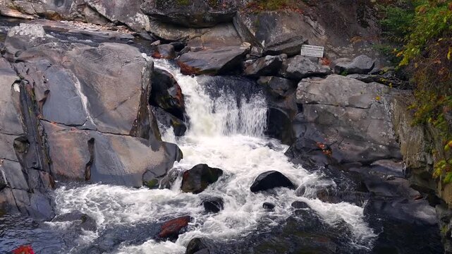 The Sinks waterfall in the Great Smoky Mountains is mainly fed by Little River, and forms a beautiful roadside attraction. While it doesn&rsquo;t look like much, the Sinks is extremely powerful and has take