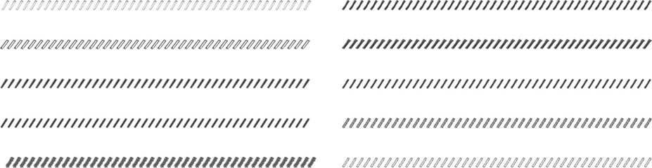 手書きのスラッシュ・斜めのライン　線　ベクター