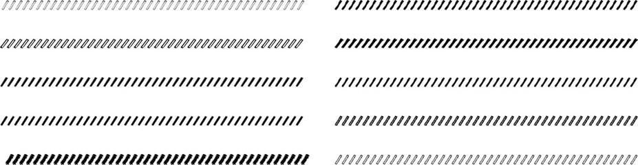 手書きのスラッシュ・斜めのライン　線　ベクター