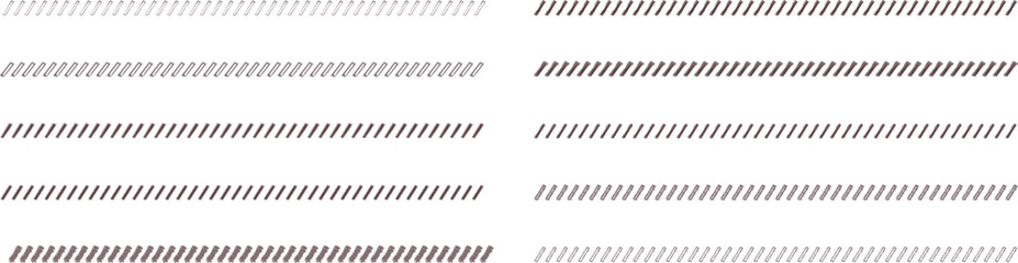 手書きのスラッシュ・斜めのライン　線　ベクター