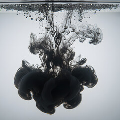 water splash on black