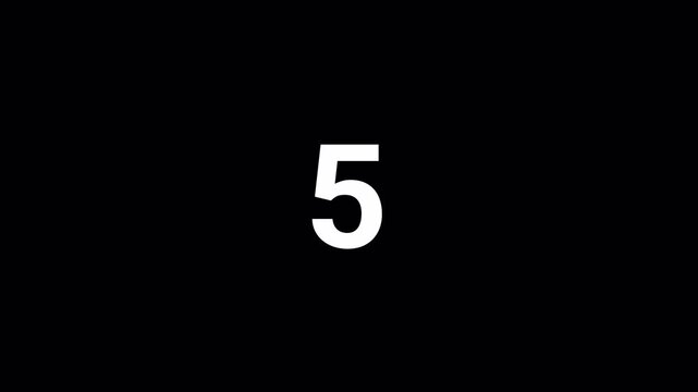 simple countdown timer 10 to 0 4k