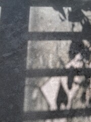 Naklejka premium Blurry shadows on a wall abstract texture