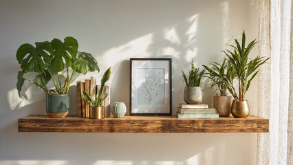 a Scandinavian-inspired room suffused in soft, diffused daylight streaming through sheer linen curtains, illuminating crisp white walls that act as a serene canvas for a meticulously curated bamboo 