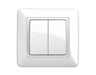 White Dual Rocker Wall Light Switch Panel.