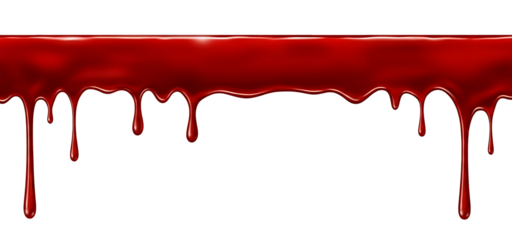 A realistic illustration of dripping blood, perfect for horror or halloween themes