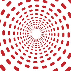 Red pill tunnel vortex abstract background