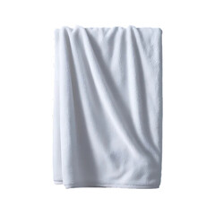 White towel with embroidered text fabric textile