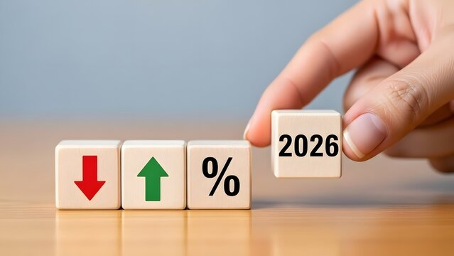 New Year 2026 Business Forecast and Economic Trend Cubes