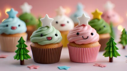 Colorful Cupcakes with Cute Toppers and Adorable Decorations