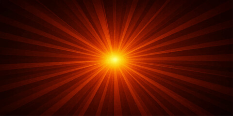 Obraz premium Bright red star burst design with glowing orange rays and energetic light explosion