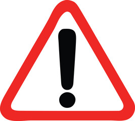 Warning Sign: A bold exclamation mark within a red triangle, a universal symbol of caution. It represents hazards, risks, and attention. 