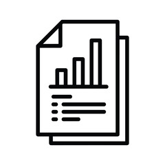 Document with bar graph and text