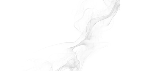 Abstract white smoke wisps elegantly flowing on dark background Dynamic atmospheric texture for creative design mystical