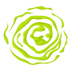 Bad smell cloud icon. Green gas toxic fume and stench effect. Flat vector illustration of swirl disgusting odor and poison vapor isolated on a white background.