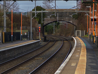 Electrified passenger suburban commuter railway ENGLAND UK