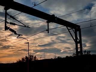 Electrified passenger suburban commuter railway ENGLAND UK