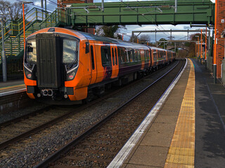 Electrified passenger suburban commuter railway ENGLAND UK