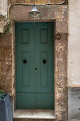 Green Door, Weathered Frame