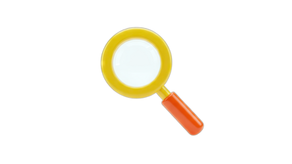 Magnifying Glass Isolated on White Background