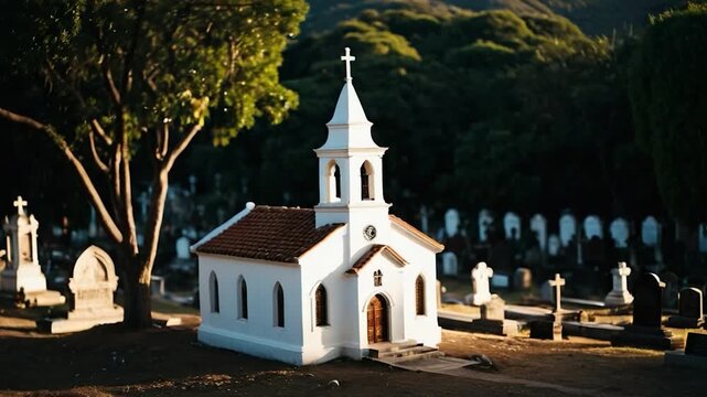 Video Footage  person is standing in a field, holding a rake and surrounded by autumn leaves