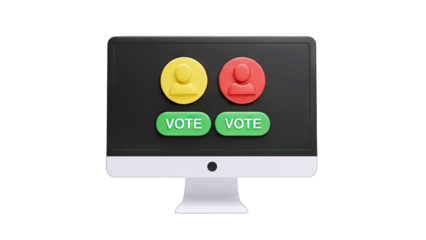 Online Voting on Computer Screen