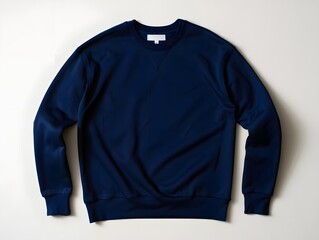 Classic navy blue crewneck sweatshirt for men