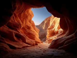 Stunning Natural Patterns Carved by Wind in Red Canyon Walls