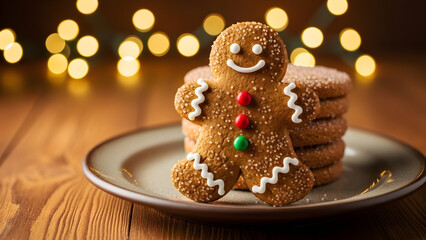 Homemade Gingerbread Cookies for Christmas Celebration