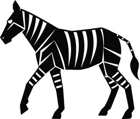 Stylized Campfire Silhouette Icon

