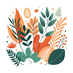 vector illustration of an abstract floral background