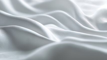 Obraz premium Cloud Dancer Luxurious Smooth White Fabric Texture with Flowing Drapes and Gentle Highlights, Abstract Colour of the Year 2026