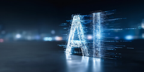 The futuristic glow of AI embodies innovation, technology, and the future. A stunning visual exploration of artificial intelligence.