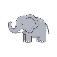 Elephant Cute Animal Illustration cartoon