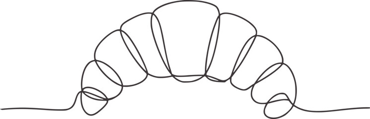 Minimalist black and white continuous line of a stylized mountain range