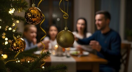 woman decorating christmas tree