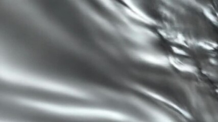 Abstract silver fluid motion wavy metallic surface reflective texture - Powered by Adobe