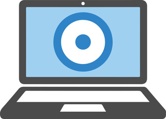 Focus Mode Productivity For Remote Work Flat Vector Icon