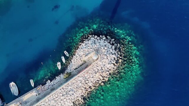  Aerial view of Kas town in Turkey