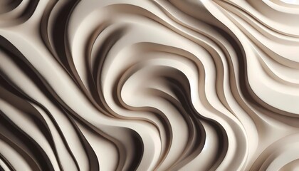 Close-up shot of organic wavy texture, natural plaster or stucco surface, gentle curves and flowing lines