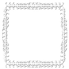 Vintage decorative vector frame in Gothic style - elegant black vector frame on white background, SVG,  middle ages, hallowen, Christmas.