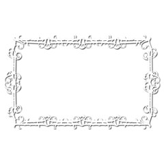 Vintage decorative vector frame in Gothic style - elegant black vector frame on white background, SVG,  middle ages, hallowen, Christmas.