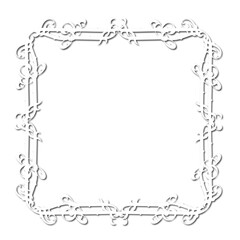 Vintage decorative vector frame in Gothic style - elegant black vector frame on white background, SVG,  middle ages, hallowen, Christmas.