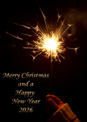 A festive card for Christmas and Happy New Year