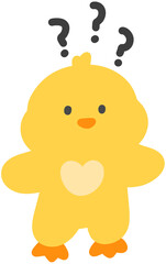Obraz premium Curious Animal Character with Questioning Expression Hand Drawn Illustration