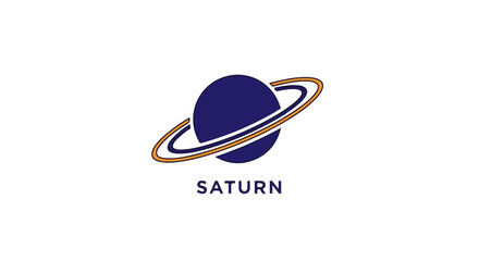 Saturn Planet Logo Design – Space, Astronomy, and Meteorology Inspired Emblem for Science and Business Branding © Erlangga