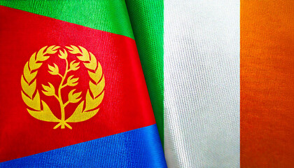 アイルランドの国旗とエリトリアの国旗(Ireland flag & Eritrea flag.)
