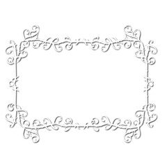 Vintage decorative  frame in Gothic style - elegant white frame on white background, JPG, 300 DPI , north runes frame, middle ages, hallowen, Christmas.